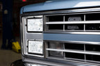 LED Forward Facing Light Modern White(5700K) High Beam Only 4 Inch x 6 Inch Rectangle Modern-Tech Upgrade For Old-School Sealed Beam Headlight Systems Sold Individually RetroBright