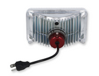 LED Forward Facing Light Modern White(5700K) High Beam Only 4 Inch x 6 Inch Rectangle Modern-Tech Upgrade For Old-School Sealed Beam Headlight Systems Sold Individually RetroBright