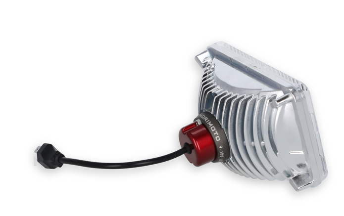 LED Forward Facing Light Modern White(5700K) High Beam Only 4 Inch x 6 Inch Rectangle Modern-Tech Upgrade For Old-School Sealed Beam Headlight Systems Sold Individually RetroBright