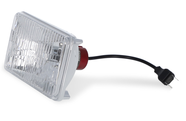 LED Forward Facing Light Modern White(5700K) High Beam Only 4 Inch x 6 Inch Rectangle Modern-Tech Upgrade For Old-School Sealed Beam Headlight Systems Sold Individually RetroBright