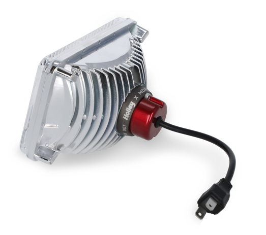 LED Forward Facing Light Modern White(5700K) High Beam Only 4 Inch x 6 Inch Rectangle Modern-Tech Upgrade For Old-School Sealed Beam Headlight Systems Sold Individually RetroBright