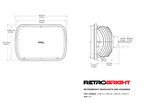 LED Forward Facing Light Modern White (5700K) 5 Inch x 7 Inch Rectangle Modern-Tech Upgrade For Old-School Sealed Beam Headlight Systems Sold Individually RetroBright
