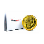 LED Forward Light -Yellow Lens Housing Only 7 Inch Round Modern-Tech Upgrade For Old-School Sealed Beam Headlight Systems Bulb Sold Separately RetroBright