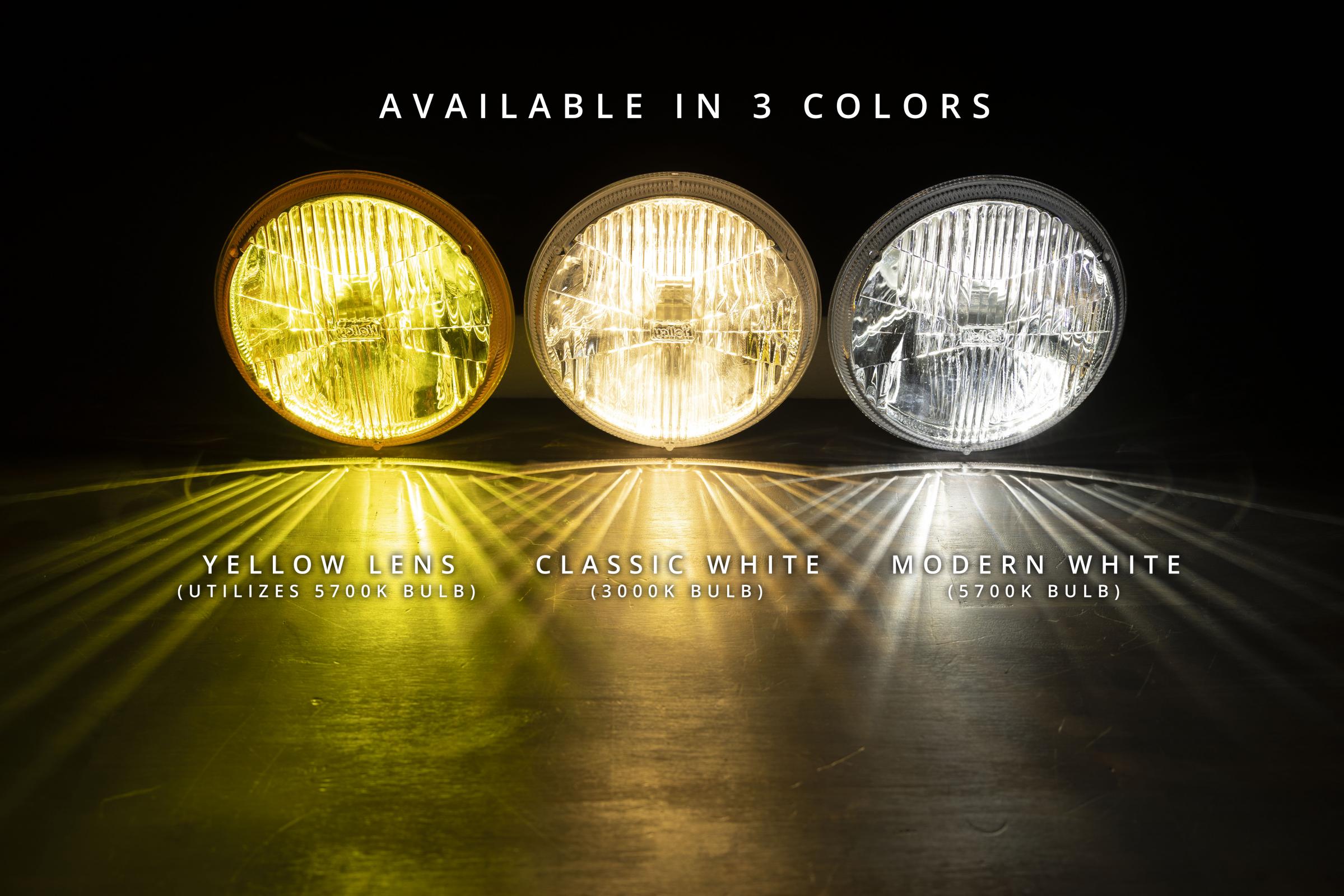 LED Forward Light Clear Lens Housing Only 7 Inch Round Modern-Tech Upgrade For Old-School Sealed Beam Headlight Systems Bulb Sold Separately RetroBright