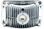 LED F-Light Clear Lens Housing Only  Sold Individually 4 Inch x 6 Inch Rectangle Modern-Tech Upgrade For Old-School Sealed Beam Headlight Systems Bulb Sold Separately RetroBright