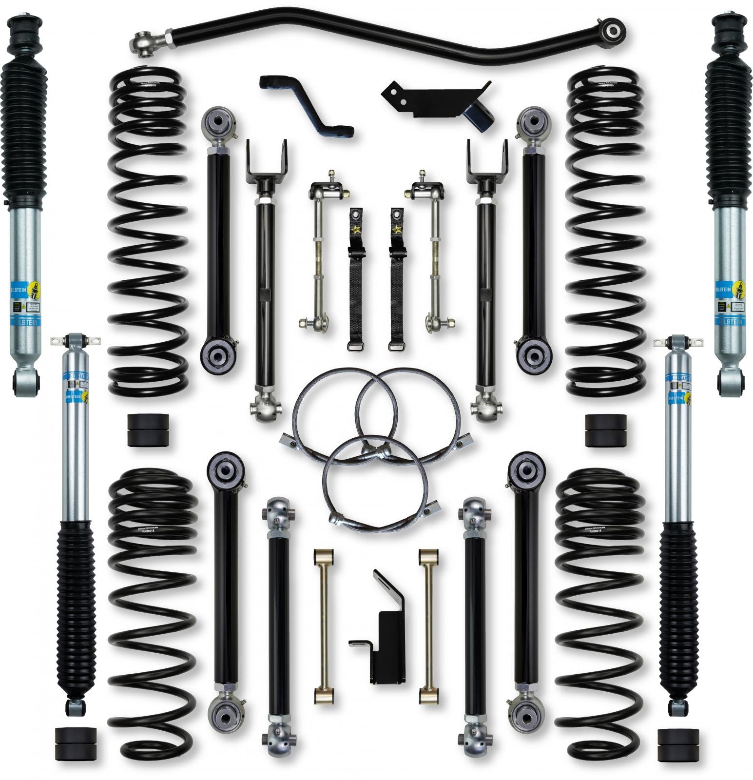 2.0 Inch X-Factor Short-Arm Suspension System For Jeep Wrangler LJ With Bilstein Shocks Rock Krawler