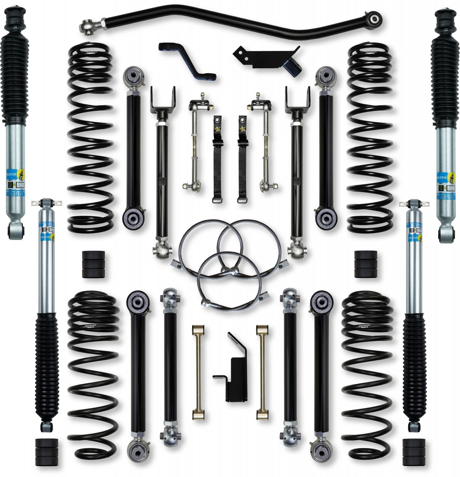 3.5 Inch X-Factor Short-Arm Suspension System For Jeep Wrangler LJ With Bilstein Shocks Rock Krawler