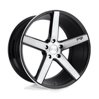 M124 22X10 5X5.0 GL-BLK-BRSHD 35MM
