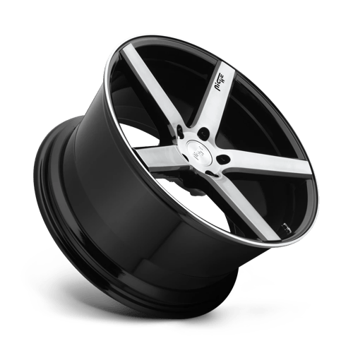 M124 22X10 5X5.0 GL-BLK-BRSHD 35MM