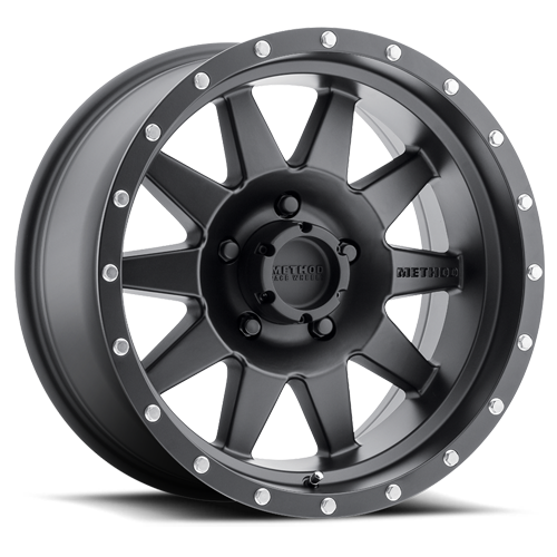 Aluminum Wheels 20x10 The Standard MR301 Bolt Pattern 5 On 139.7 Offset -18 Lip Size 3.7 Matte Black MB Method