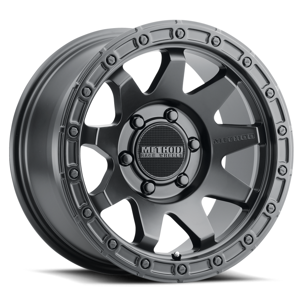 Aluminum Wheels 18x9 MR317 Bolt Pattern 6 On 139.7 Offset 18 Lip Size 0.83 Matte Black MB Method