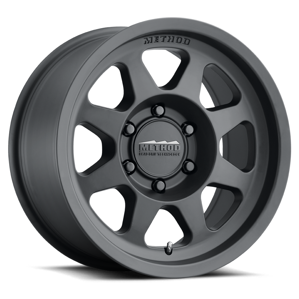 Aluminum Wheels 16x8 Bead Grip MR701 Bolt Pattern 6 On 120 Offset 0 Lip Size 1.42 Matte Black MB Method