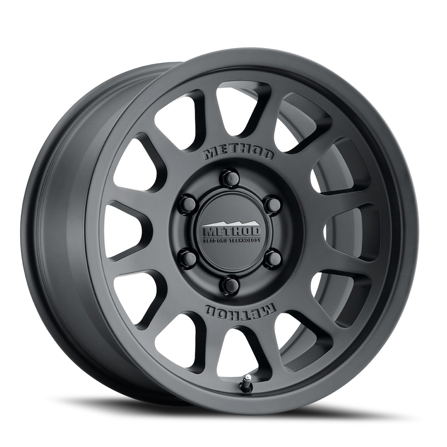 Aluminum Wheels 17x8.5 Bead Grip MR703 Bolt Pattern 6 On 139.7 Offset 35 Lip Size 0.79 Matte Black MB Method