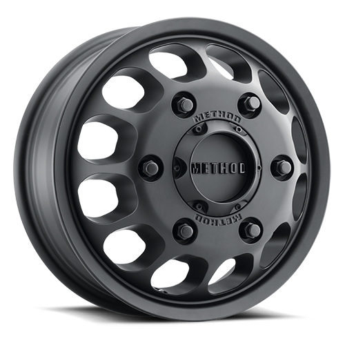 Aluminum Wheels 16x6 MR901 Dually Bolt Pattern 6 On 180 Offset 110 Lip Size 0 Matte Black Method