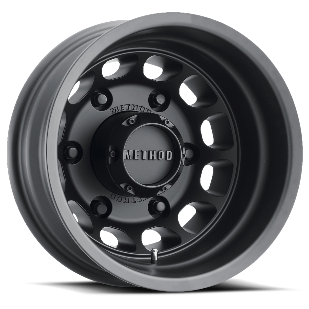Aluminum Wheels 16x6 MR901 Dually Bolt Pattern 6 On 180 Offset -134 Lip Size 7.32 Matte Black Method