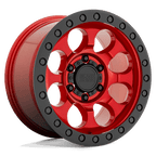 BR RIOT 17X9 6X139 -18 112 CNDY RED BLK