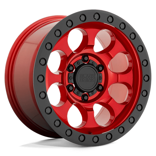 BR RIOT 17X9 6X135 +12 87 CNDY RED BLK