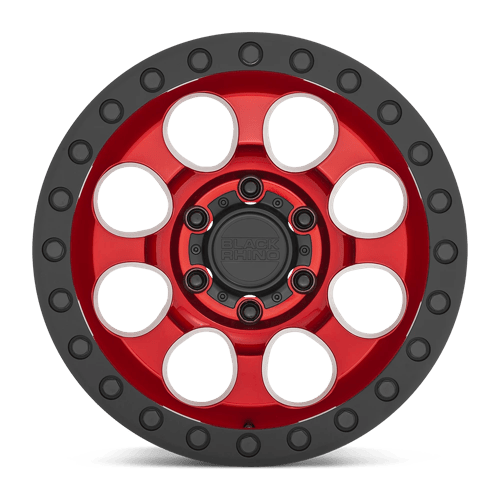 BR RIOT 17X9 6X135 +12 87 CNDY RED BLK