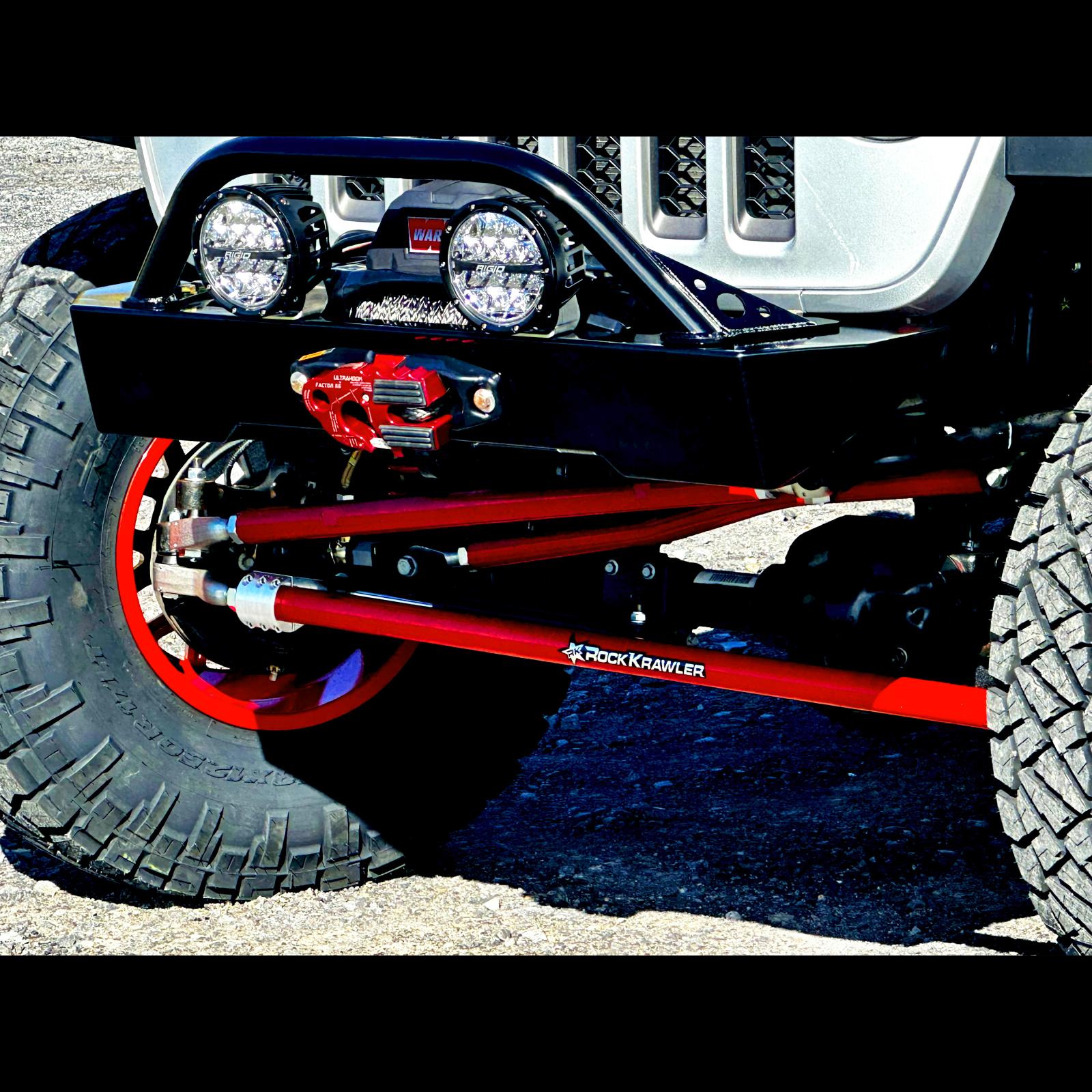 Hyde-A-Lizer Aluminum Billet Clamp & Mounting Bracket Kit 18-Present Wrangler JL 2/4-Door 19-Present Gladiator JT Rock Krawler