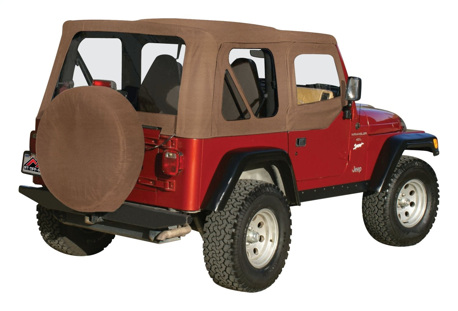 Spice Repl. Soft Top & Door Skins for 97-06 TJ w/o Unltd, w/ Soft Upper Doors RT Off Road