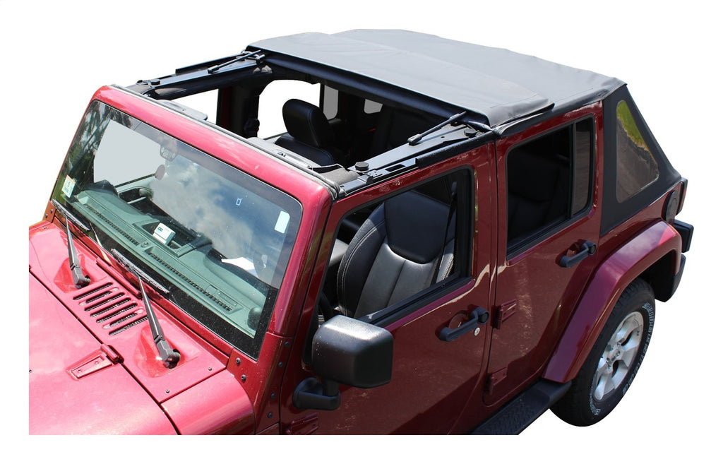 Black Diamond Bowless Soft Top w/ Tinted Windows for 07-18 JK Wrangler w/ 2 Dr. RT Off Road