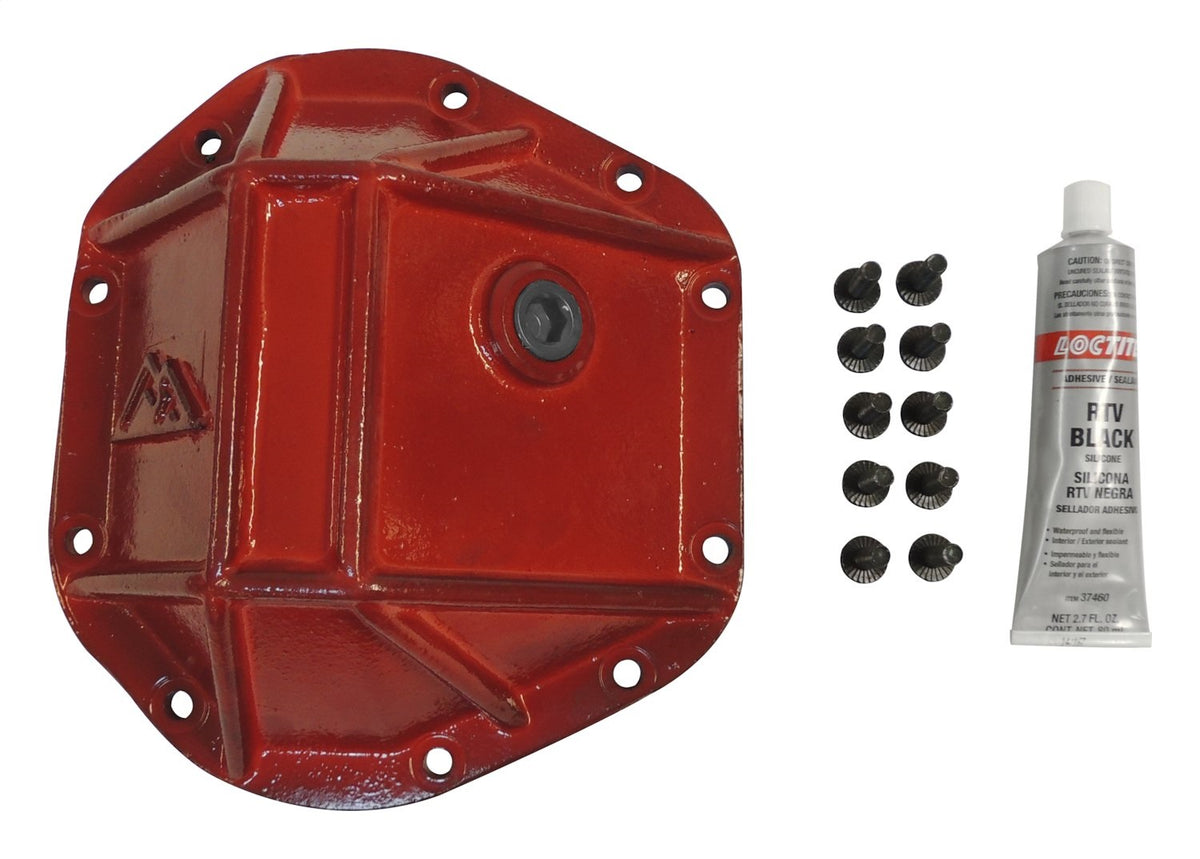 Incl. Bolts, Recessed Fill Plug & RTV Red Heavy Duty Dana 44 Differential Cover RT Off Road