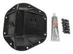Differential Cover 3/8 Inch Thick Forged Steel w/Ribs Semi-Gloss Black Powder Coat W/Flanged Hex Bolts/Recessed Fill Plug/RTV Dana 44 RT Off Road