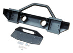 Front Bumper 2007-2018 JK Wrangler W/Shackle Mounts w/D-Rings HD Black RT Off Road