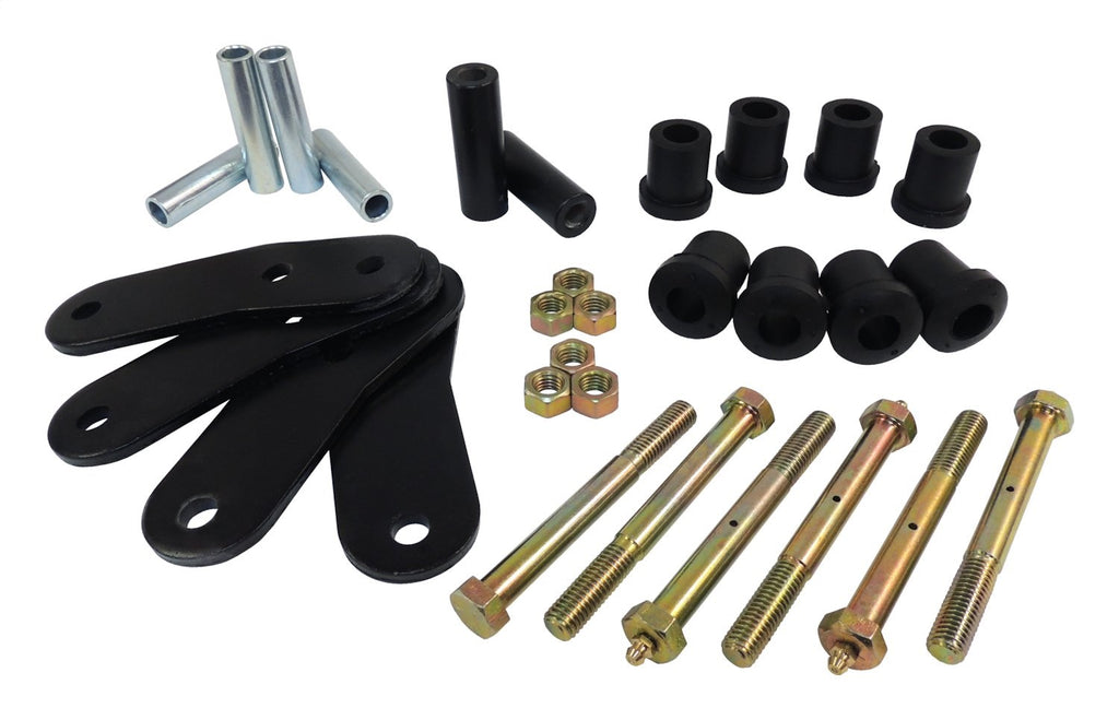 HD Shackle Kit, Left or Right, Front or Rear, Black, Greasable, 3/4 inch Lift RT Off Road