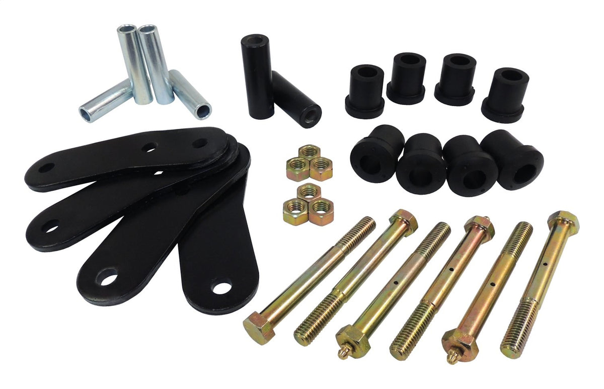 HD Shackle Kit, Left or Right, Front or Rear, Black, Greasable, 3/4 inch Lift RT Off Road