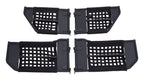 Tube Door Set 2007-2018 JK Wrangler Removeable Netting And Easy To Open Handles 1-1/4 Inch Steel Tubing Textured Black Powder Coat RT Off Road
