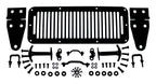 Hood Appearance Set 1987-1995 YJ Wrangler w/Hinges/Catches/Vent Cover/Footman Loop/Windshield Stops/Hardware Black RT Off Road