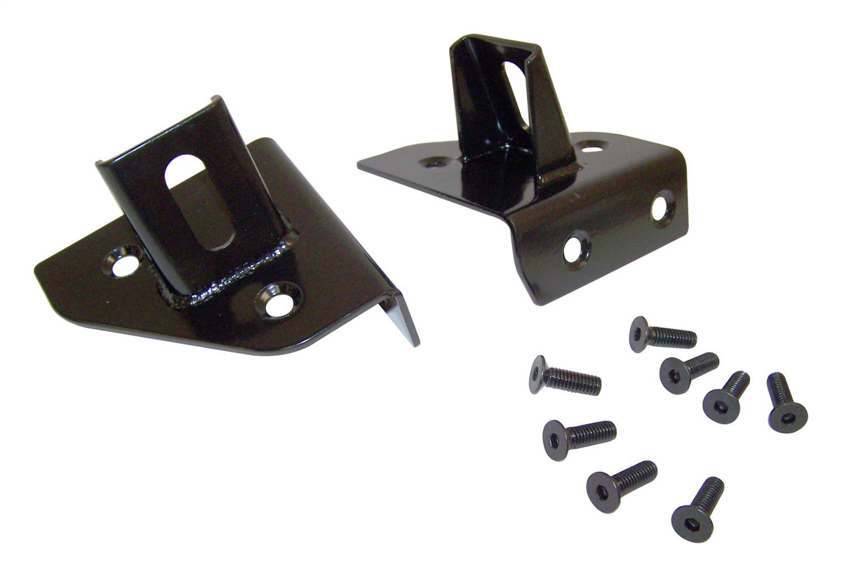 Windshield Hinge Light Bracket 1987-1995 YJ Wrangler Black RT Off Road