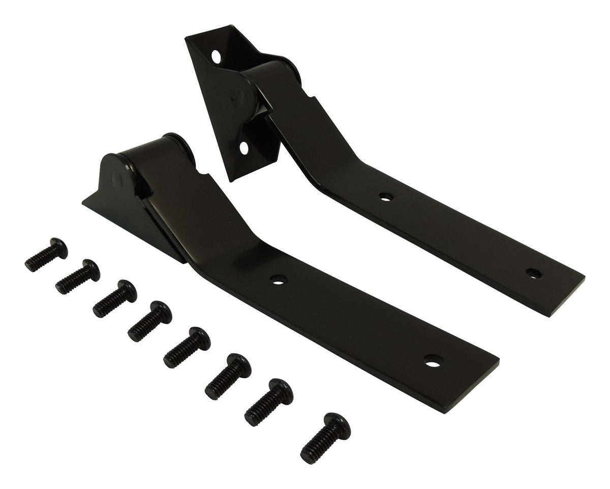 Tailgate Hinge 1987-1995 YJ Wrangler Black Powder Coat Over Stainless Steel 2 Hinges/Hardware RT Off Road