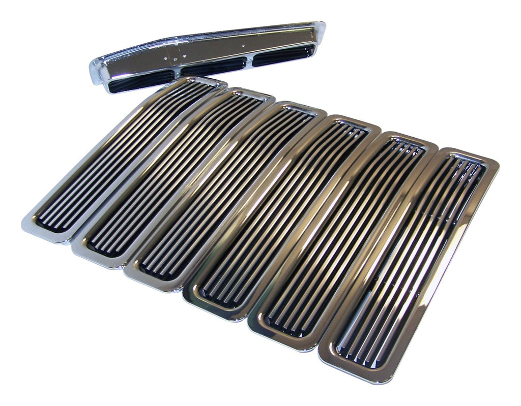Grille Insert 1997-2006 TJ Wrangler Vertical Chrome Molded Plastic RT Off Road