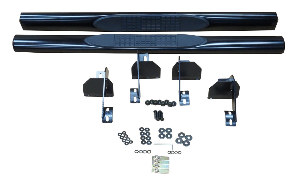 Black Tubular Side Steps for Jeep JK Wranglers w/ 2-Doors RT Off Road