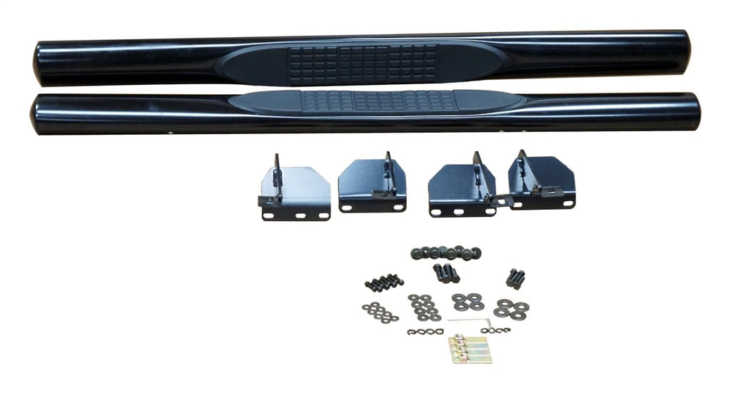 Black Tubular Side Steps for Jeep JK Wranglers w/ 2-Doors RT Off Road
