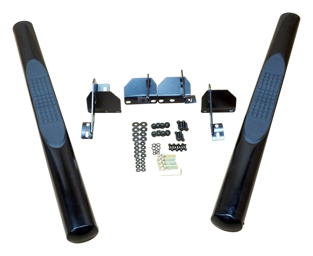 Black Tubular Side Steps for Jeep JK Wranglers w/ 2-Doors RT Off Road
