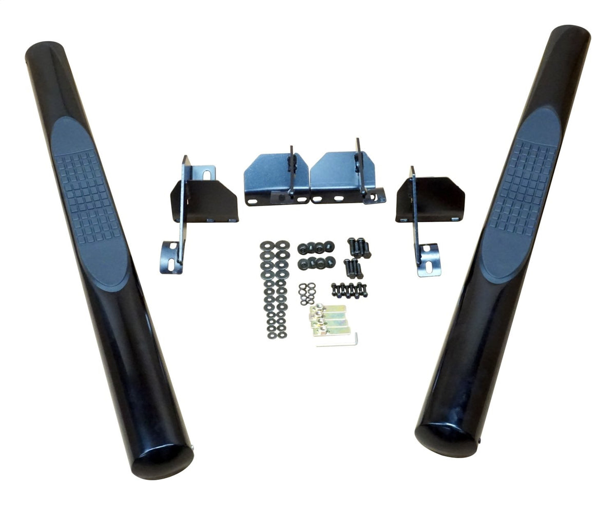 Black Tubular Side Steps for Jeep JK Wranglers w/ 2-Doors RT Off Road