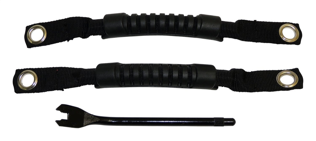 Interior Door Handle Kit for TJ Wranglers, w/2 Black Nylon & Rubber Handles RT Off Road