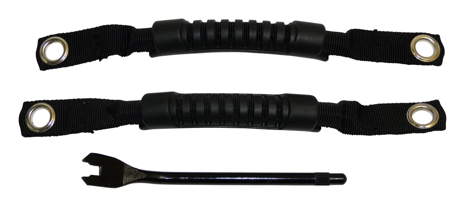 Interior Door Handle Kit for TJ Wranglers, w/2 Black Nylon & Rubber Handles RT Off Road