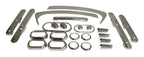 Polished Chrome Plastic Interior Accent Kit for Jeep 07-10 JK Wrangler w/ 4-Dr. RT Off Road