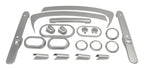 Brushed Silver Plastic Interior Accent Kit for Jeep 07-10 JK Wrangler w/ 2-Dr. RT Off Road
