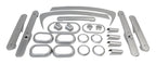 Brushed Silver Plastic Interior Accent Kit for Jeep 07-10 JK Wrangler w/ 4-Dr. RT Off Road