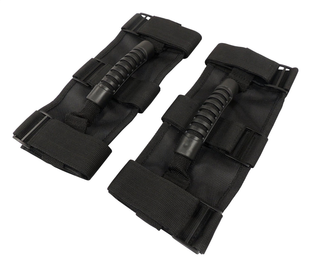 Grab Handle Molded Rubber Grips/Thick Nylon Straps Pair RT Off Road