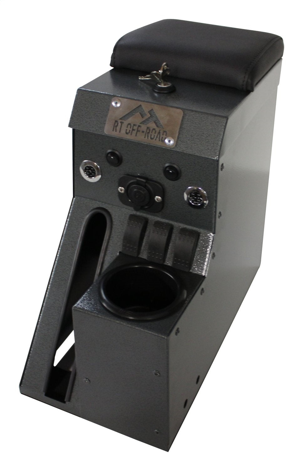Heavy Duty Locking Center Console for 1997-2006 Jeep TJ Wrangler RT Off Road