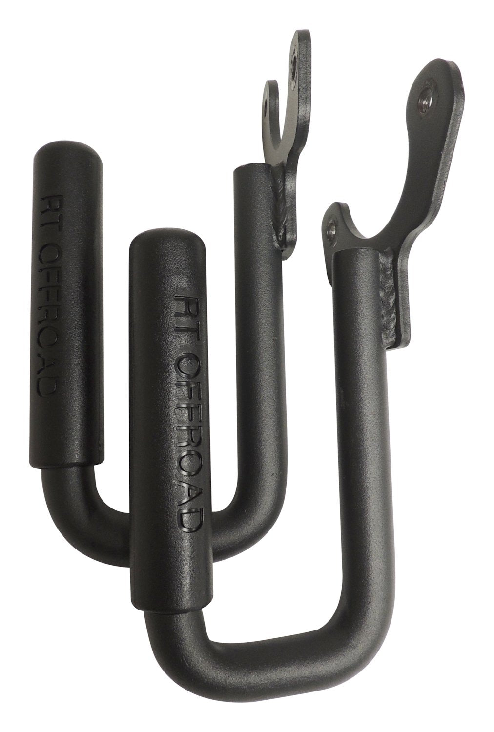 Grab Handle Set 1997-2006 Jeep TJ Wrangler 2 Steel Handles w/Rubberized Plastic Grips Front And Rear Black RT Off Road
