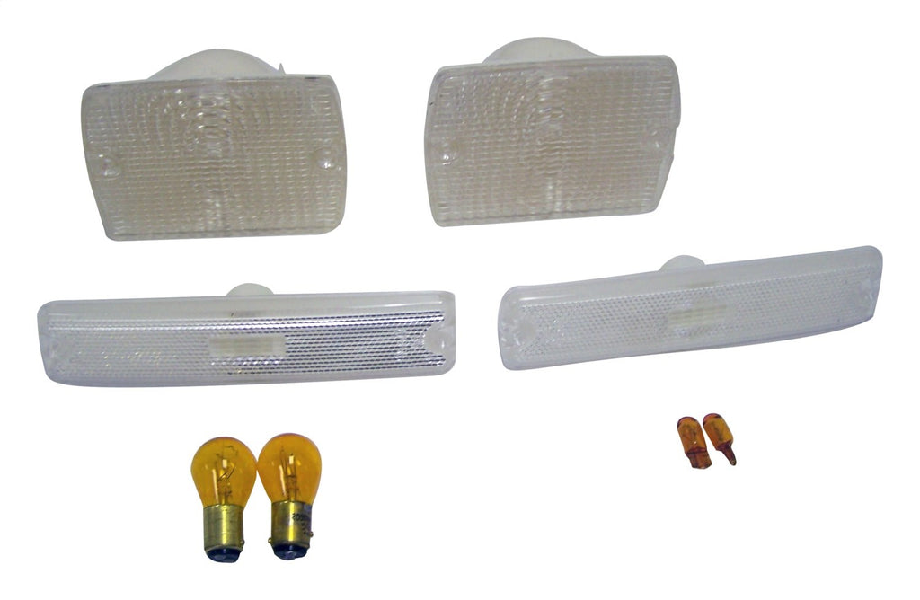 Clear Parking & Side Marker Light Kit for 87-93 Jeep YJ Wrangler RT Off Road