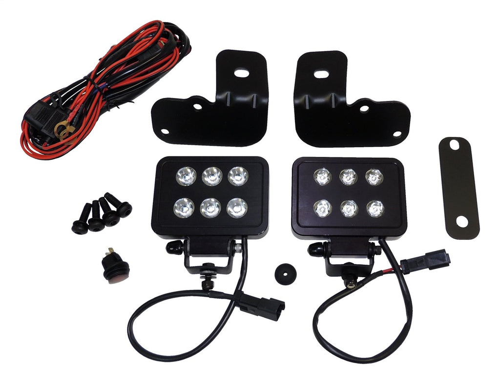 LED Block Lamp Kit for 2007-2018 Jeep JK Wrangler, Made in the USA RT Off Road