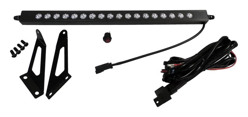 20 inch LED Light Bar With Hood Bracket Kit for 2007-2018 Jeep JK Wrangler RT Off Road